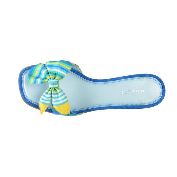 Unisa Women's Multicolor Heeled Flip Flops Sandals Shoes - Picture 7 of 8